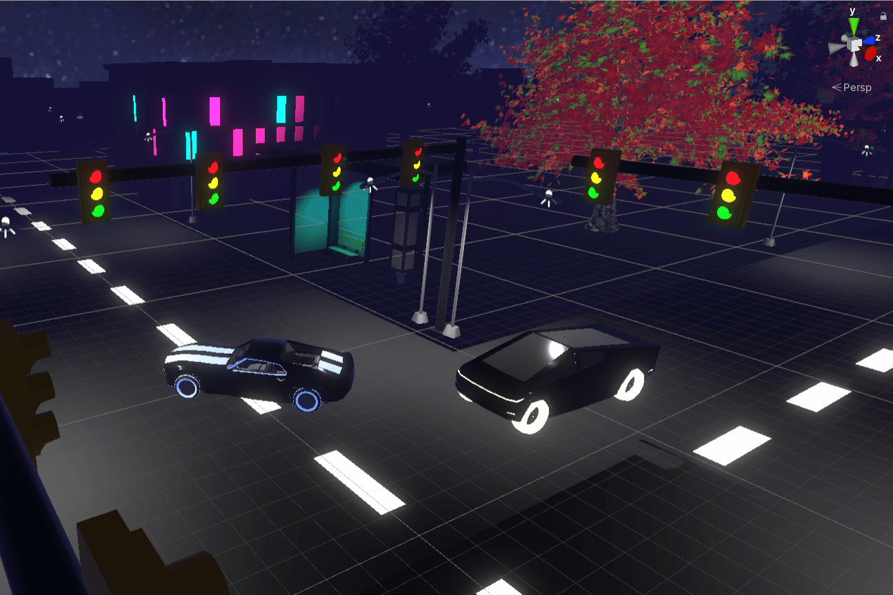 Scene in Neon Highway