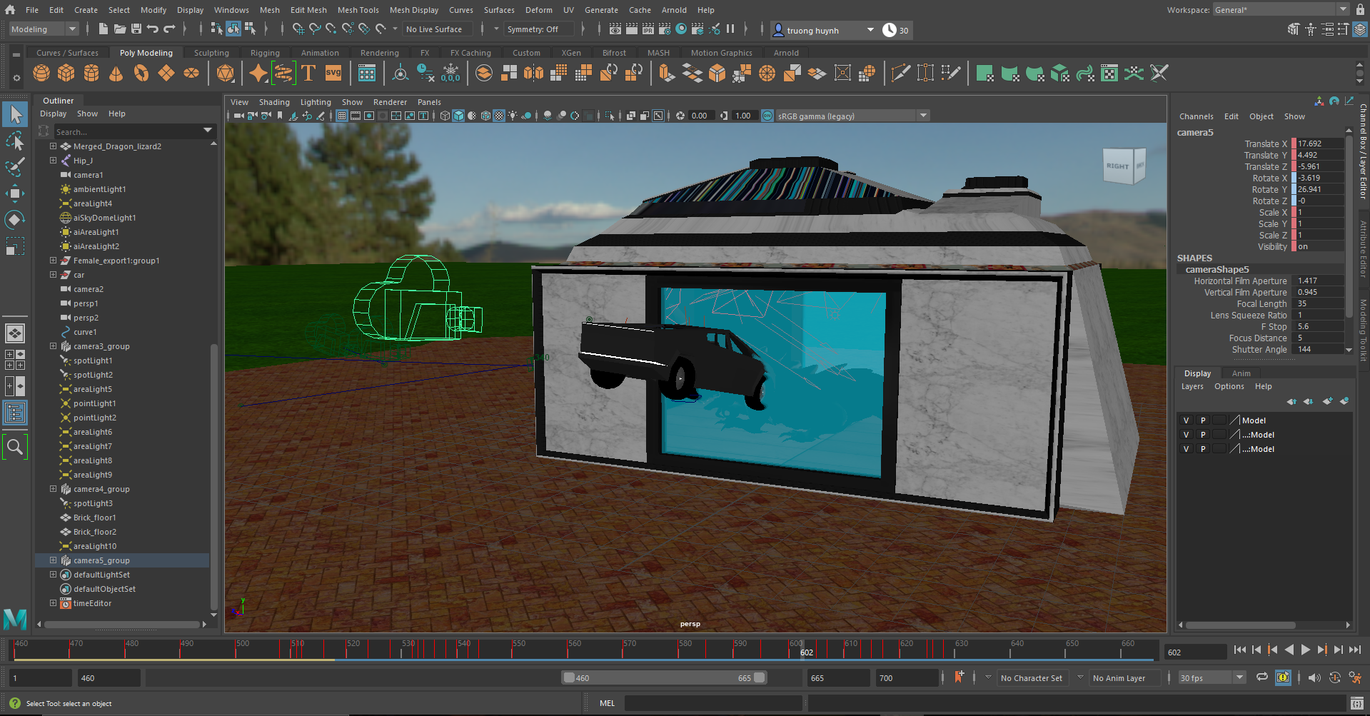 Scene before removing glass to add glass breaking SFX in Lightworks