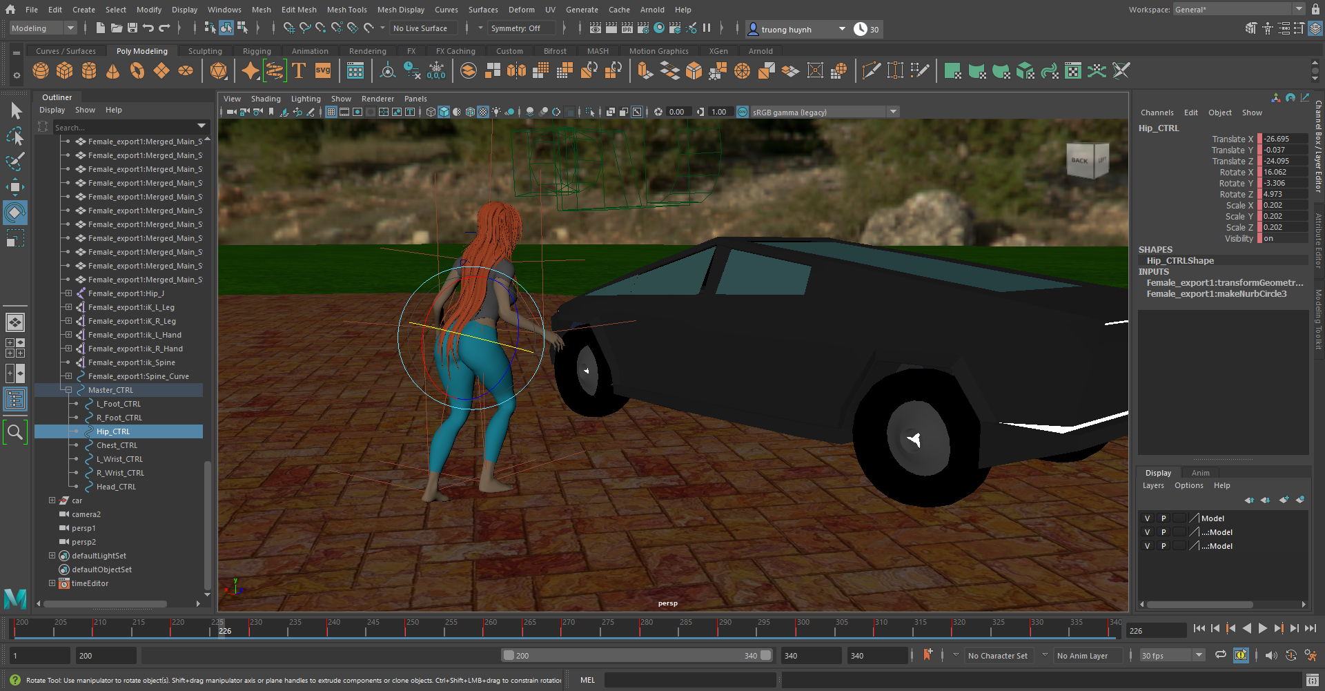Setting Animation scene